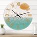 Designart 'Minimal Elementary Organic and Geometric Compostions XXXXIII' Modern wall clock