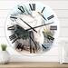 Designart 'Vintage Bird Life I' Traditional wall clock