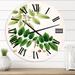 Designart 'Vintage Botanicals XIV' Farmhouse wall clock