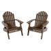 Highwood Hamilton Reclining Adirondack Chairs (Set of 2)