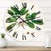 Designart 'Vintage Botanicals II' Farmhouse wall clock