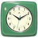 Infinity Instruments Retro 9.25-inch Square Wall Clock - 9.25 x 1.875 x 9.5