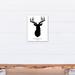 Designs Direct Creative Group 'Buck Head Silhouette' Wrapped Canvas Graphic Art Print on Canvas in Black/Green/White | Wayfair 4485-E