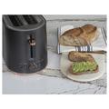 Café™ 2-Slice Toaster Aluminum in Black | 8 H x 7 W x 12.28 D in | Wayfair C9TMA2S3PD3