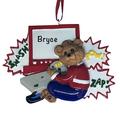 The Holiday Aisle® Video Game Bear Hanging Figurine Ornament in Brown/Red | 3.25 H x 4.25 W x 0.5 D in | Wayfair 61EFC9465638454C8E4FCB5D42857DA6