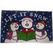 The Holiday Aisle® Amble Snowmen 30 in. x 18 in. Outdoor Door Mat Coir | 18 W x 30 D in | Wayfair E1A64432EAA841BB8FEA03D7219E7B7C