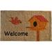 Ebern Designs Glendarious Birdhouse 30 in. x 18 in. Non-Slip Outdoor Door Mat Coir | Rectangle 1'6" x 2'6" | Wayfair