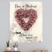 Winston Porter Love Story Personalized Wall Decal Canvas/Fabric in Brown/Pink | 24 H x 20 W in | Wayfair 98BCD16042EF444A9FD6A4F9D983373D