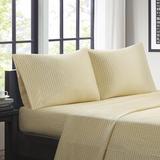 Isabelle & Max™ Abree Chevron Microfiber Sheet Set in Yellow | Full | Wayfair VVRE3633 42450830