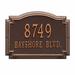 Whitehall Products Williamsburg 2-Line Address Plaque Metal in Brown | 10.25 H x 14 W x 1.25 D in | Wayfair 1291AC