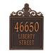 Whitehall Products Lanai Pineapple Personalized Estate 3-Line Wall Address Plaque Metal in Brown | 19.4 H x 14 W x 0.375 D in | Wayfair 2484OB