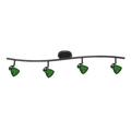 Direct-Lighting 4-light Fixed Track Lighting Kit R8000-4l-bsclb, Steel in Black | 5 H x 36 W x 6 D in | Wayfair R8000-4L-DBFRD