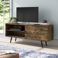 Mistana™ Hal TV Stand for TVs up to 60" Wood in Brown | 25.59 H in | Wayfair 7F1C224754B54508A22CF5202F91FE56