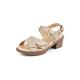 Avena Damen Klett-Sandalette Soft-Feeling Rose