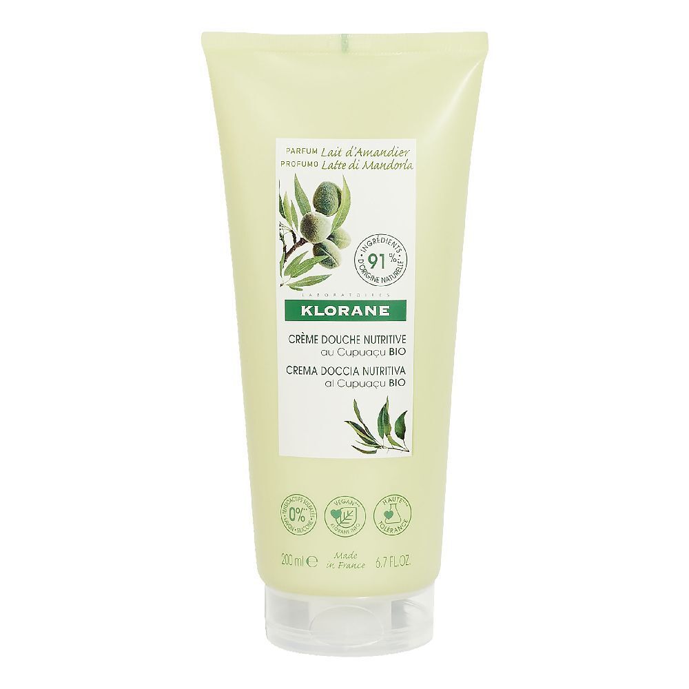 Klorane Crema Doccia Nutritiva al Cupuaçu BIO Profumo Latte di Mandorl