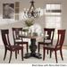 Eleanor Black Round Solid Wood Top 5-Piece Dining Set - Panel Back by iNSPIRE Q Classic