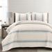 Lush Decor Farmhouse Stripe 3 Piece Quilt Set