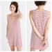 Madewell Dresses | Madewell Mitered Striped Tank Dress | Color: Cream/Red/Tan | Size: M