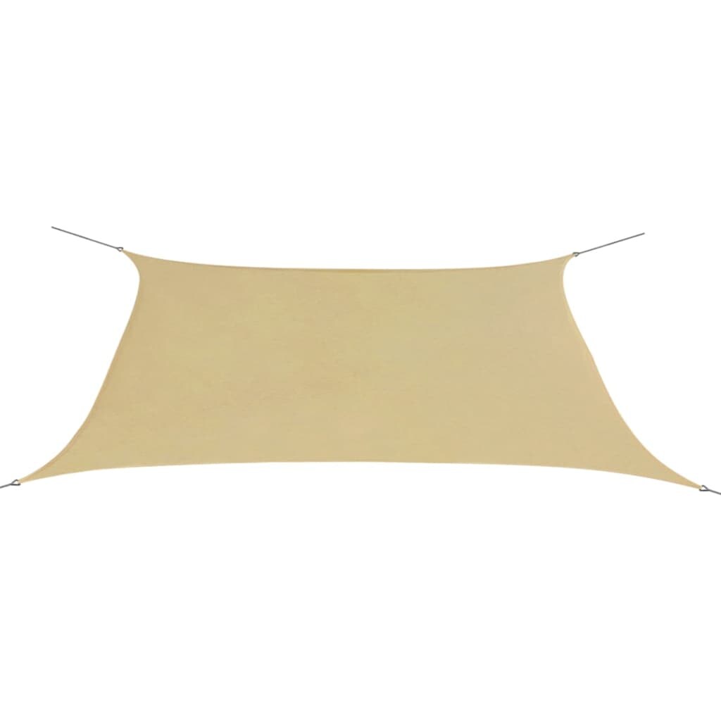 vidaXL Sonnensegel Oxford Gewebe Rechteckig 2 x 4 m Beige Image