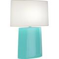 Robert Abbey Victor 26.25" Table Lamp Ceramic/Fabric in White | 26.25 H x 18 W x 9 D in | Wayfair EB03