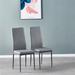 Latitude Run® Gray Modern Minimalist Dining Chair Diamond Grid Pattern Restaurant Set Of 4 Upholstered/ in Black | Wayfair