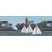 York Wallcoverings Village on the River Sailboats Lighthouse 15' L x 9.25" W Abstract Wallpaper Border Vinyl in Black/Blue | 9.25 W in | Wayfair