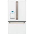 Café 36" French-Door 22.1 cu. ft. Smart Refrigerator w/ Hot Water Dispenser, Copper in White/Brown | 70.5 H x 35.75 W x 31.25 D in | Wayfair