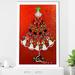 The Holiday Aisle® Accessory Tree (Vertical) By Jodi - Graphic Art Plastic/Acrylic in Green/Red | 39.5 H x 27.5 W x 0.75 D in | Wayfair