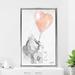 Indigo Safari Baby Elephant Heart (Vertical) By Jodi - Graphic Art in Gray | 39.5 H x 21.5 W x 2 D in | Wayfair 65EFBB07F457486AB3F4C62FD893B38A