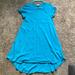 Lularoe Dresses | Lularoe Carly High-Low Swing Dress, Xs, Teal | Color: Blue | Size: Xs