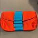 J. Crew Bags | Jcrew Silk Clutch | Color: Blue/Orange | Size: Os