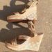 Coach Shoes | Coach Maralee Wedges 7.5 | Color: Cream | Size: 7.5