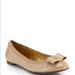 Kate Spade Shoes | Kate Spade Patent Leather Nude Bow Ballet Flats 7 | Color: Cream | Size: 7