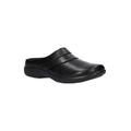 Wide Width Women's Swing Slide by Easy Street in Black Croco (Size 7 1/2 W)