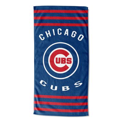 Cubs Stripes Beach Towel by MLB in Multi