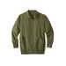 Men's Big & Tall Classic Water-Resistant Bomber by KingSize in Olive (Size 5XL)