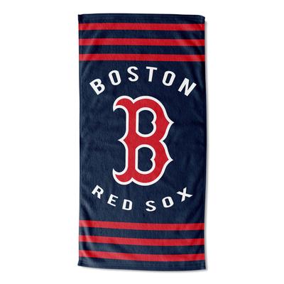 Red Sox Stripes Beach Towel by MLB in Multi