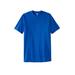 Men's Big & Tall Lightweight Longer-Length Crewneck T-Shirt by KingSize in Royal Blue (Size 2XL)