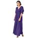 Plus Size Women's Knit Tie-Back Maxi by ellos in Midnight Violet (Size 26/28)