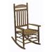 Red Barrel Studio® Outdoor Amelio Rocking Solid Wood Chair in Brown | 47 H x 26 W x 34 D in | Wayfair 4E867A3C1CE54C519A283CBAB706D3DC