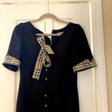 Burberry Dresses | Burberry London Pleated Dress Small Black | Color: Black | Size: S