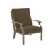 Tropitone Marconi Patio Chair w/ Cushions in Gray/Brown | 35 H x 29 W x 33 D in | Wayfair 542011_MOA_Dupione Walnut