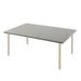 Tropitone Matrix Dining Table Stone/Concrete/Metal in Gray/White | 28 H x 84 W x 36 D in | Outdoor Dining | Wayfair 442072U-28_SNO_PTR