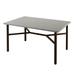 Tropitone Matrix Bar Outdoor Table Stone/Concrete/Metal in Gray/White | 40.25 H x 64 W x 36 D in | Wayfair 442071U-40_GRE_PTR