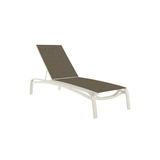 Tropitone Laguna Beach 81.5" Long Reclining Single Chaise Metal in White | 39.5 H x 31 W x 81.5 D in | Outdoor Furniture | Wayfair