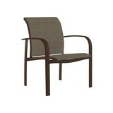 Tropitone Laguna Beach EZ Span™ Laguna Patio Dining Armchair Sling | 34 H x 28 W x 29 D in | Wayfair 752024_GRE_Gaviota