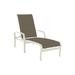 Tropitone Muirlands 78.5" Long Reclining Single Chaise Metal in White | 22 H x 29.5 W x 78.5 D in | Outdoor Furniture | Wayfair 162032_PMT_Gaviota