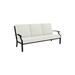 Tropitone Marconi 78" Wide Outdoor Patio Sofa w/ Cushions Metal/Rust - Resistant Metal/Sunbrella® Fabric Included in Gray/Black/Brown | Wayfair