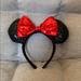 Disney Accessories | Disneyland Mickey Mouse Sequin Ears | Color: Black/Red | Size: Os