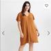 Madewell Dresses | Madewell V Neck Button Front Dress | Color: Brown/Orange | Size: S